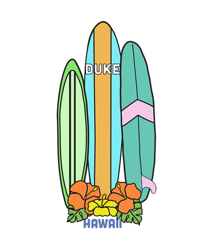 Sticker DUKE Longboard Surfboards