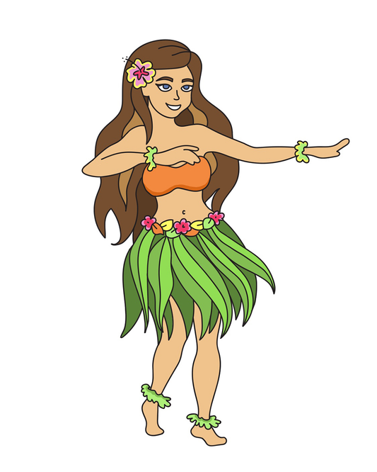 Sticker - Hula Girl