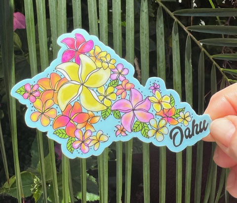 Sticker of Oahu