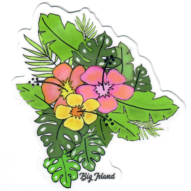 Sticker of the Big Island