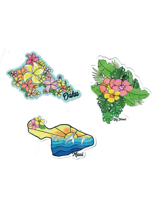 Sticker Bundle  ( Oahu,Hawaii,Maui )